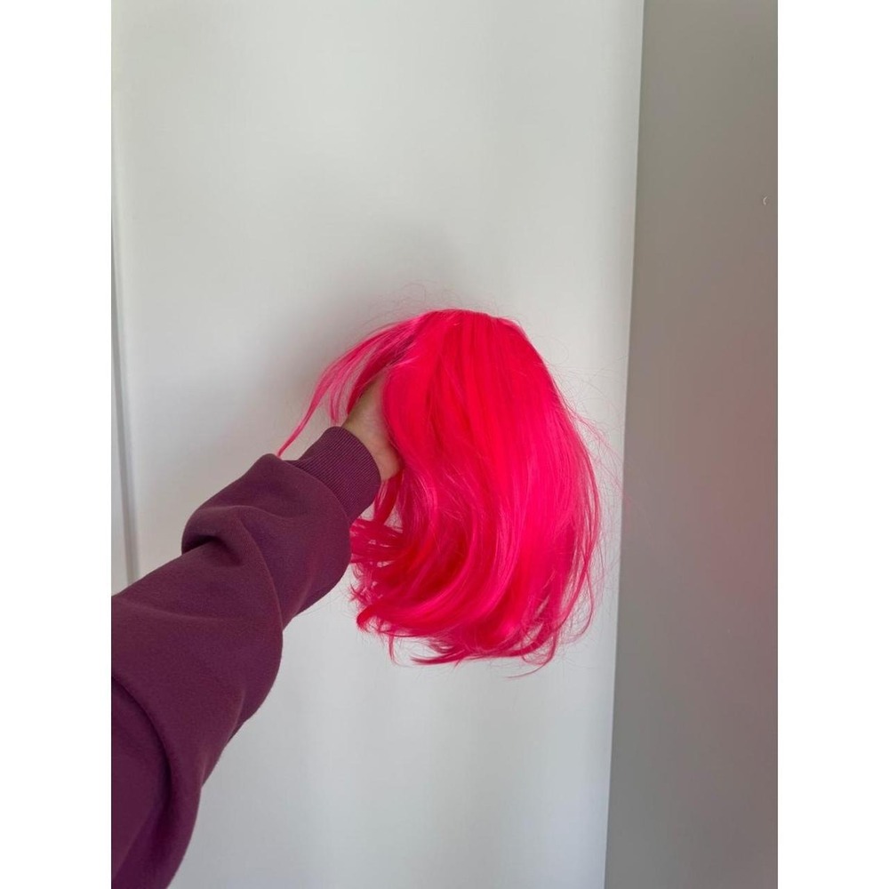 Pink bob wig